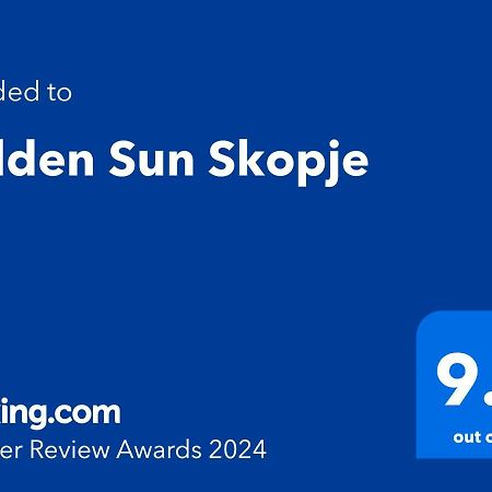Apartament Golden Sun Skopje Zewnętrze zdjęcie